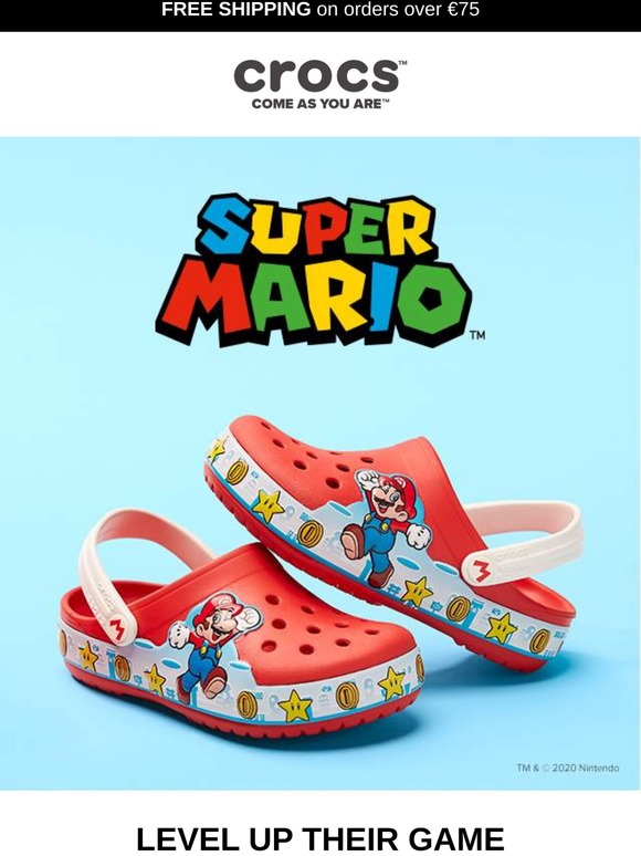 mario crocs size 12