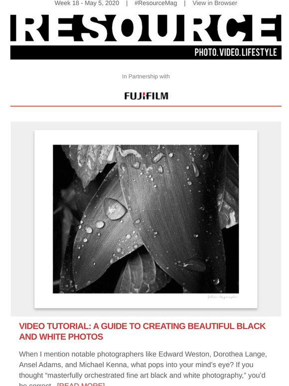 Instagram hashtags, B+W video tutorial, Tamron deals, Project: View through the lockdown glass, plus more