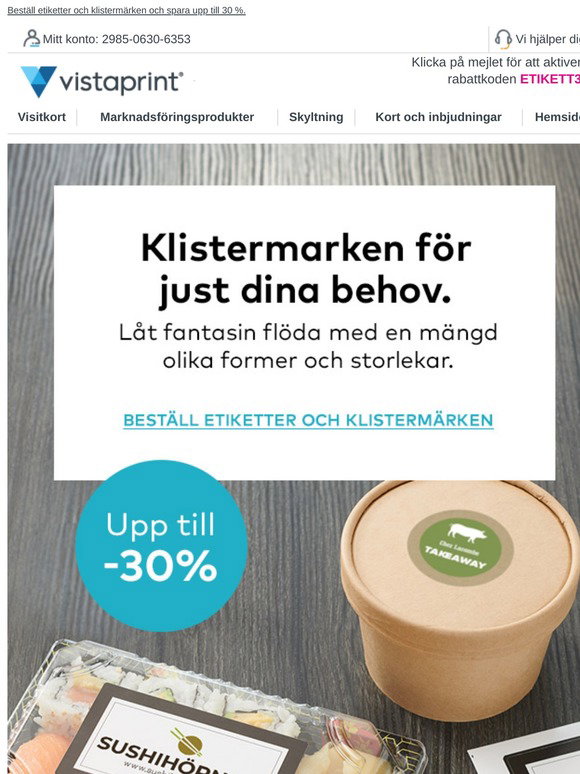 VistaPrint_SE Email Newsletters: Shop Sales, Discounts, and Coupon 