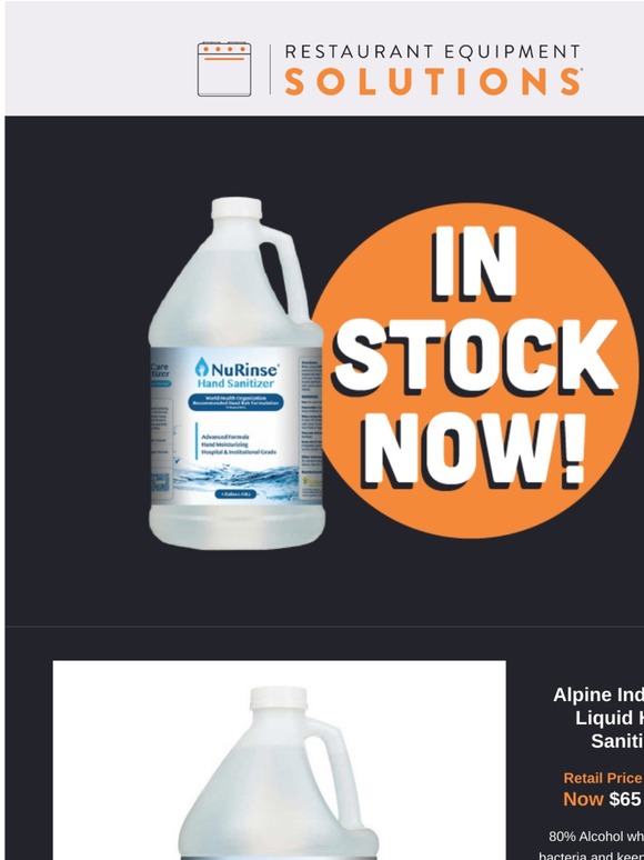 Hand Sanitizer In-Stock Now!