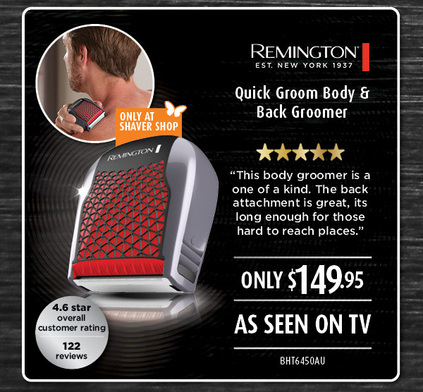 remington quick groom body & back groomer review