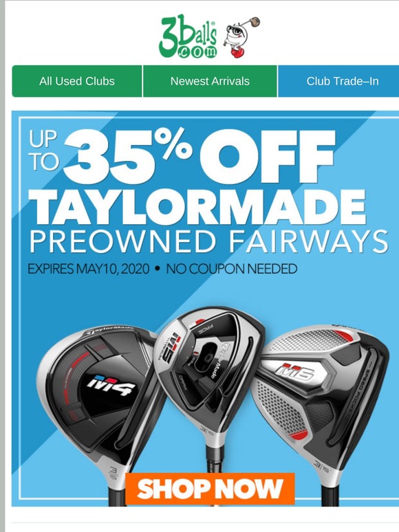 Taylormade preowned coupon Clearance