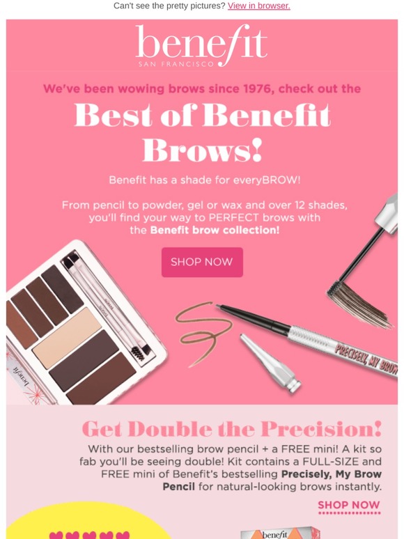 Check out the Best of Benefit - Brows!