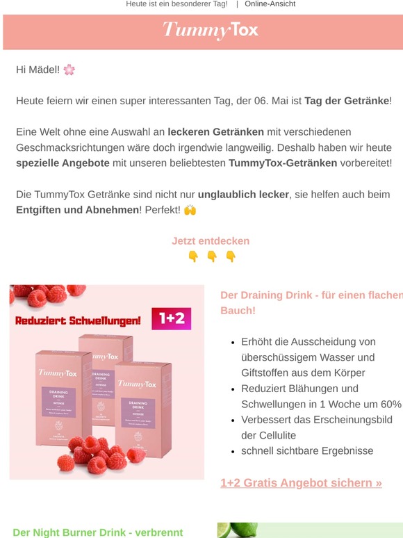 Tummytox De Gratis Getranke Fur Dich Milled