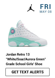 jordan 13 aurora green grade school