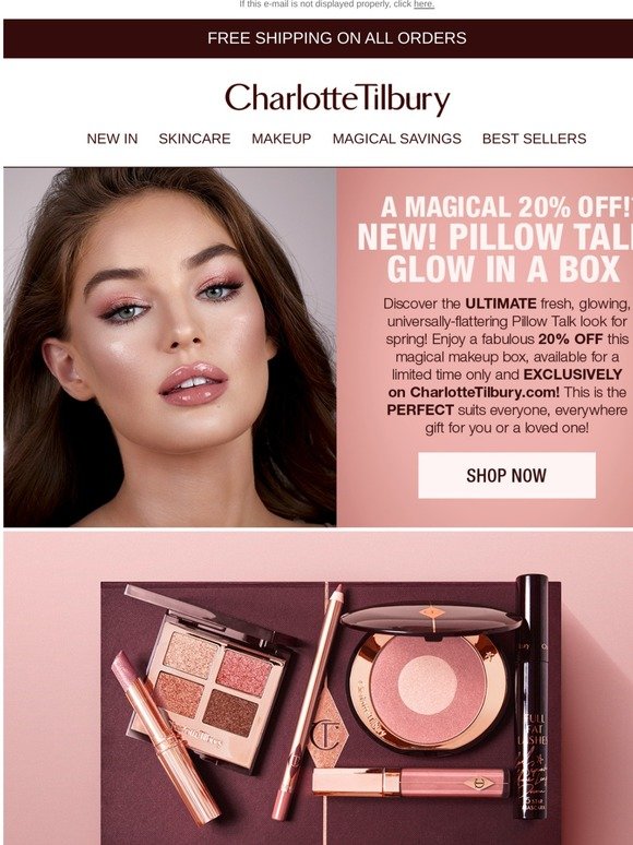 Charlotte Tilbury: 💋 20% OFF: NEW! Pillow Talk Glow In A Box 💋 | Milled
