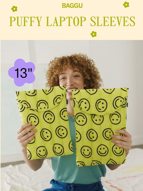 BAGGU: New Puffy Laptop Sleeves! | Milled