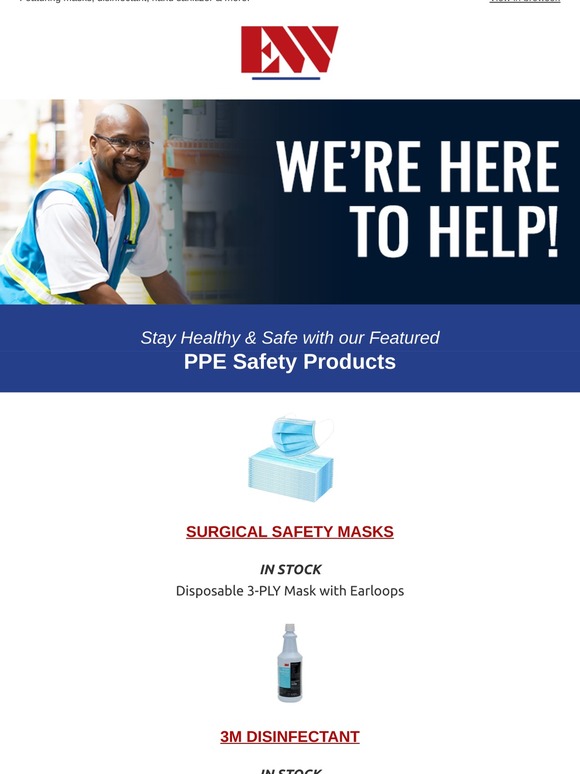 PPE ITEMS NOW AVAILABLE!