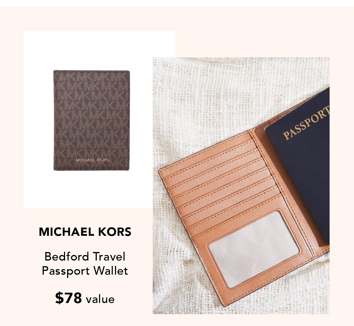 michael kors passport wallet fabfitfun
