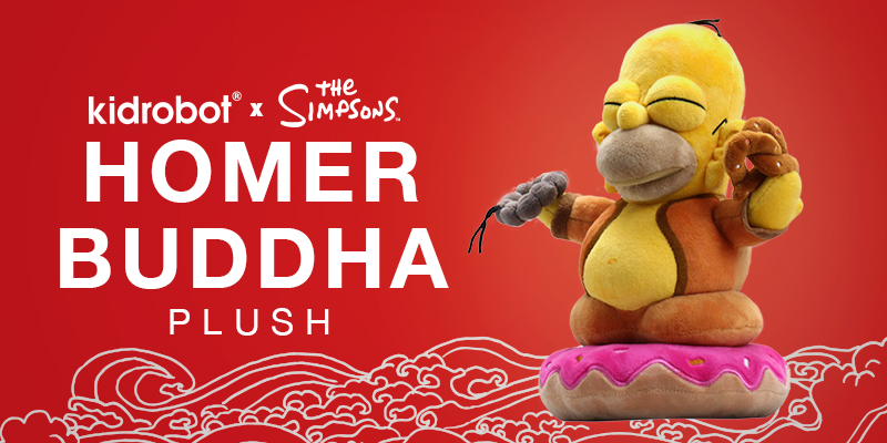 homer buddha plush