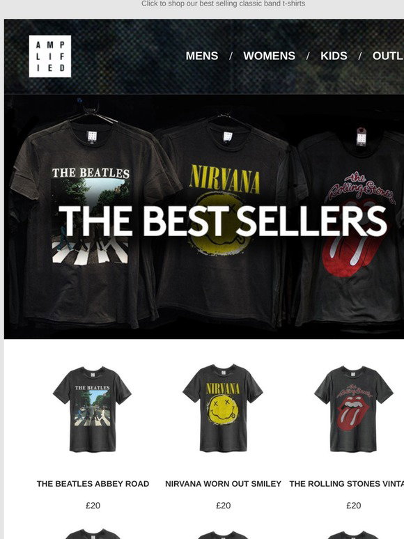 Selling Band T-Shirts 