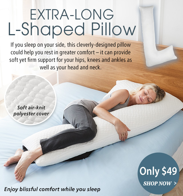 l shaped pillow