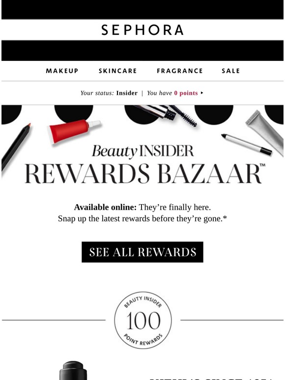 Sephora There’s always something 😍 to love in our Rewards Bazaar Milled