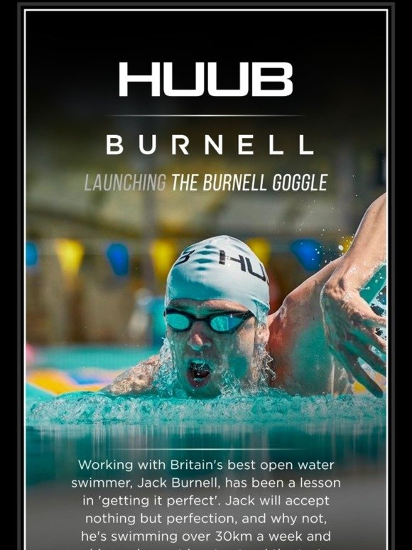 HUUB Burnell Comfortable Open Water Triathlon Swimming Race Goggle 
