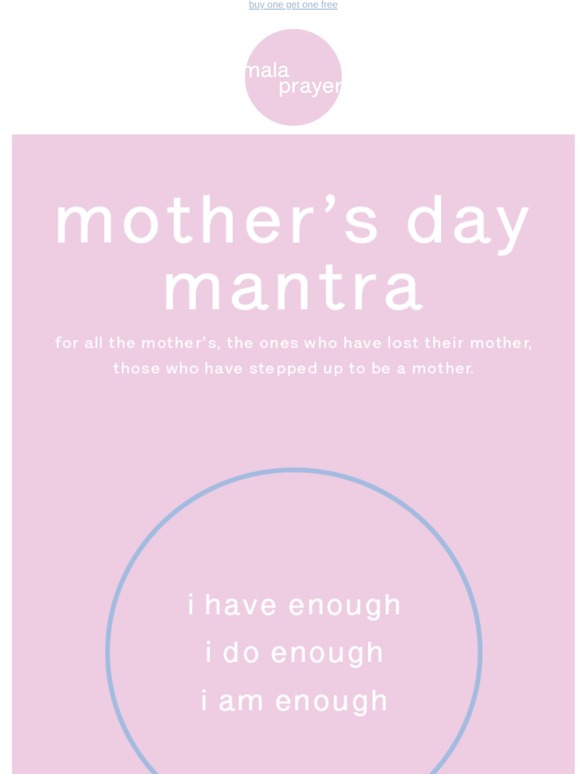 a mantra for mothers...