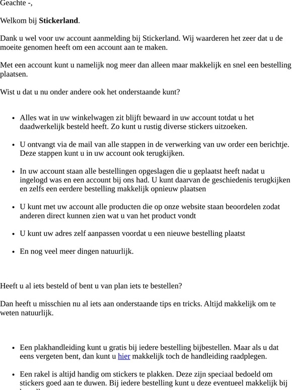 Welkom bij Stickerland