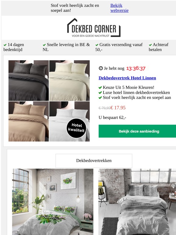 Dekbedovertrek Hotel Linnen