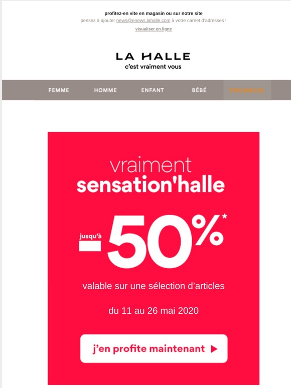 La Halle Regies Email Newsletters Shop Sales Discounts And Coupon Codes