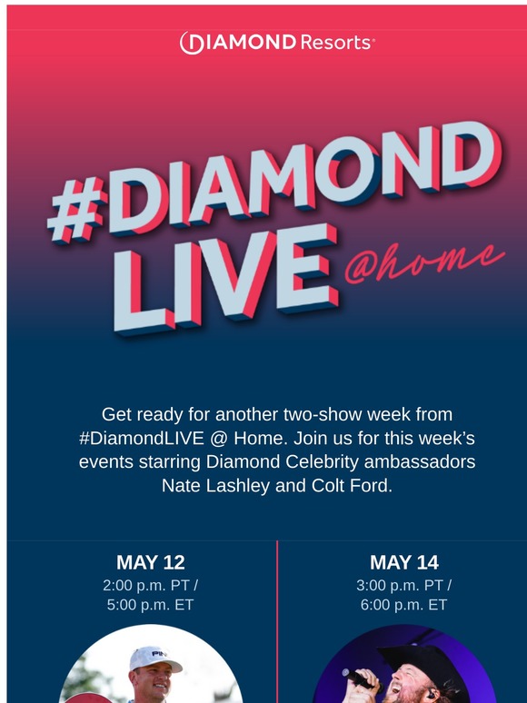 Ready for More #DiamondLIVE @ Home This Week?