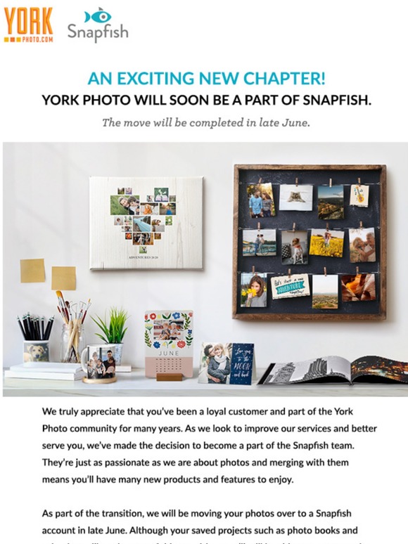 We're joining the Snapfish family