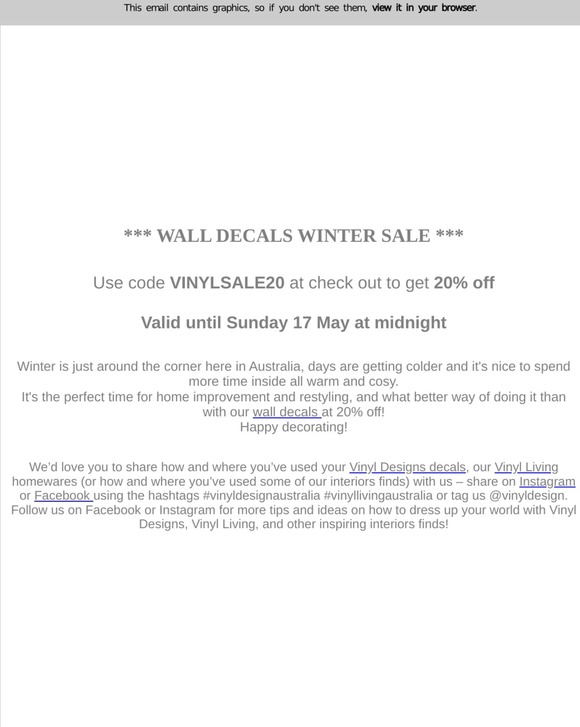 ❄️❄️Vinyl Design Wall Decals Winter Sale ❄️❄️