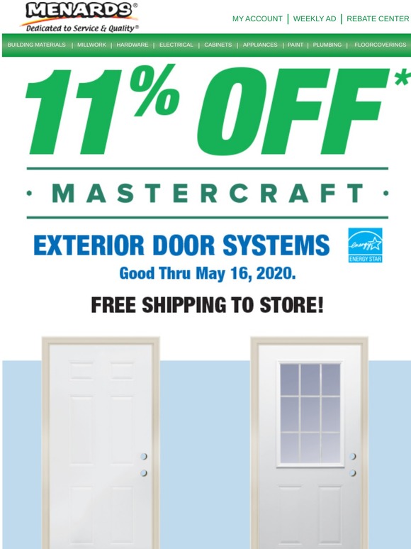 Menards IMPROVE YOUR CURB APPEAL WITH 11 OFF!* Milled