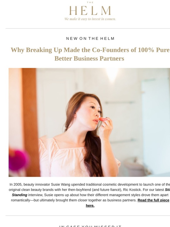 The Helm: The Secrets to Starting a Company with Your Spouse