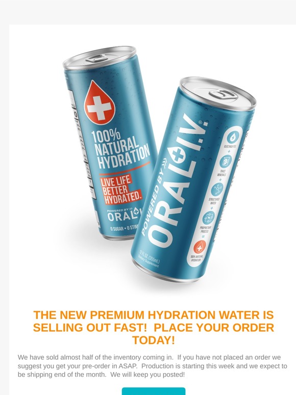 New Premium Water 50% Sold Out - Don't Miss Out