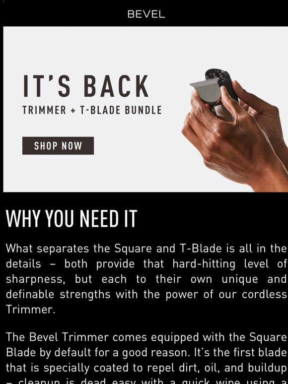 bevel t blade trimmer