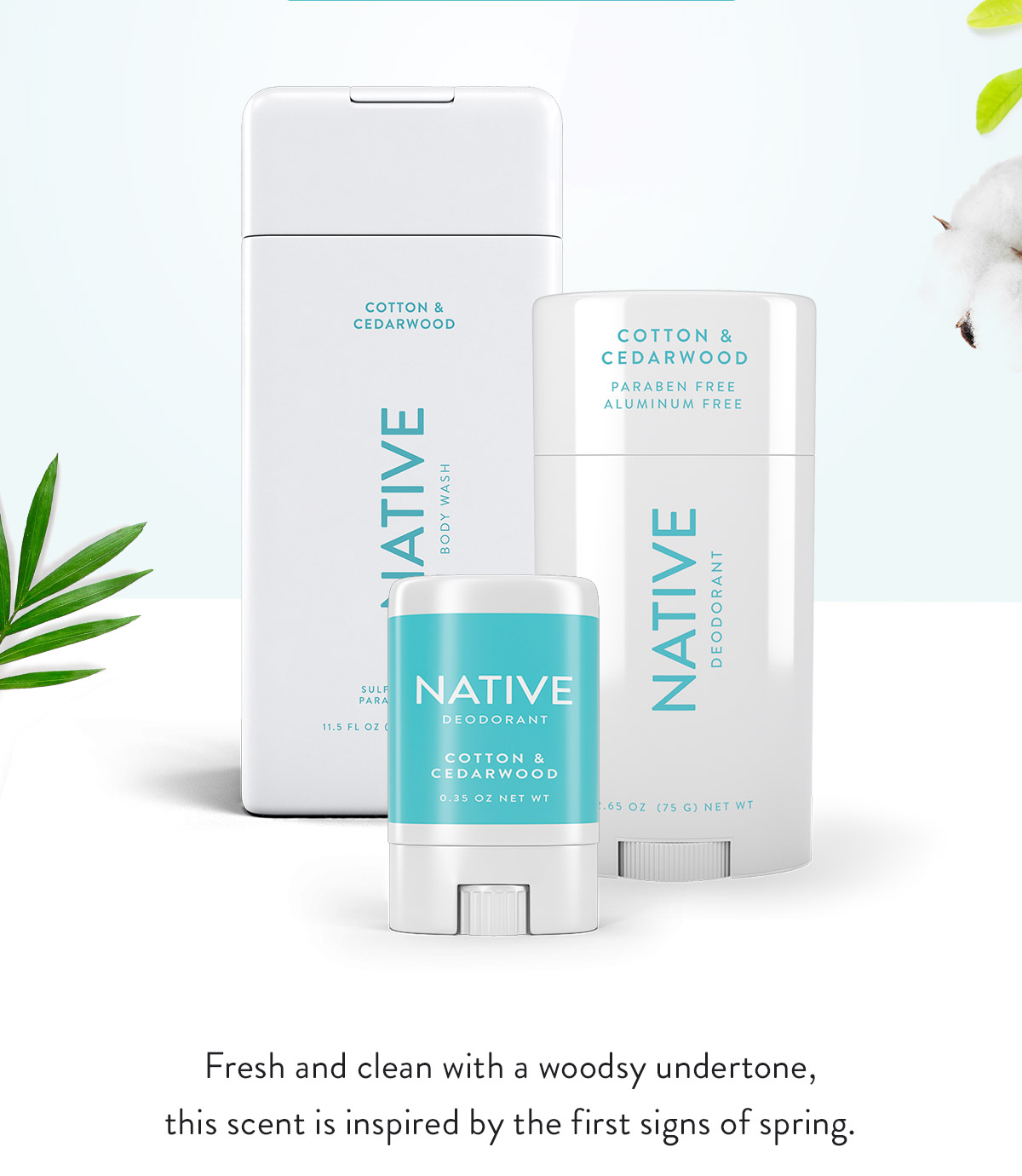 Native Deodorant Meet Cotton & Cedarwood 👋 Milled