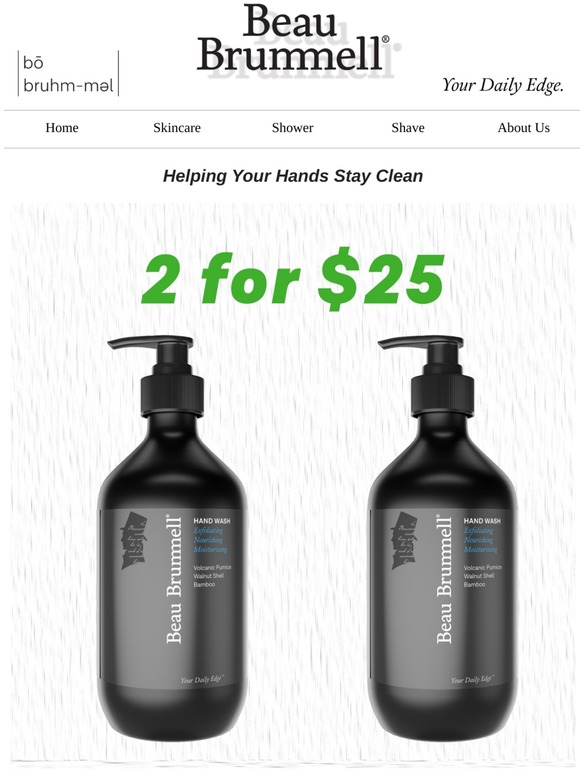 Keep em' clean - 2 for $25, today only!