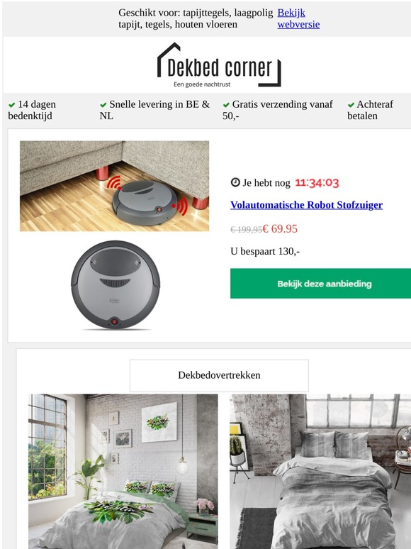 Volautomatische Robot Stofzuiger