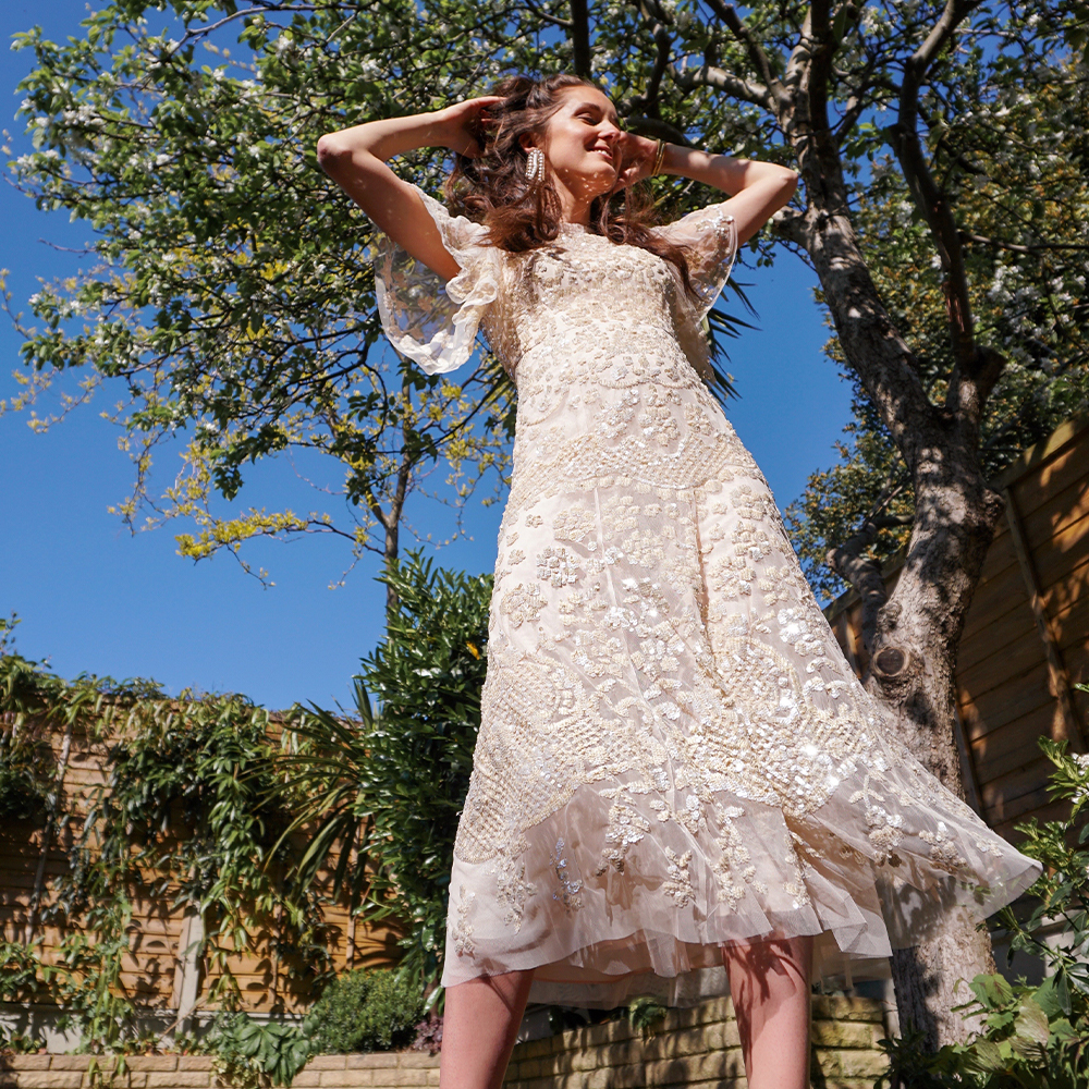 needle and thread honesty flower dress