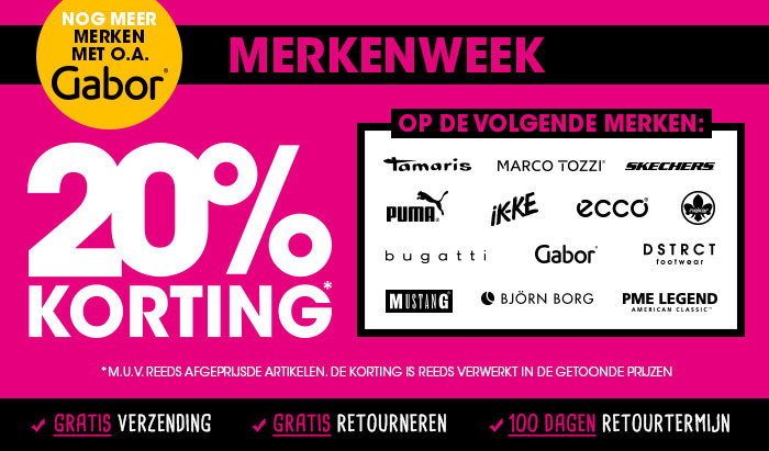 Durlinger: 20% korting op Gabor, PME Legend, Puma | Merkenweek! | Milled