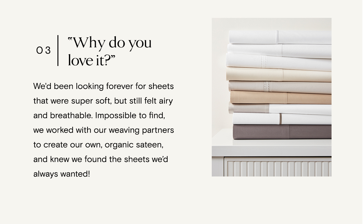Boll & Branch What even is a sateen weave? Milled