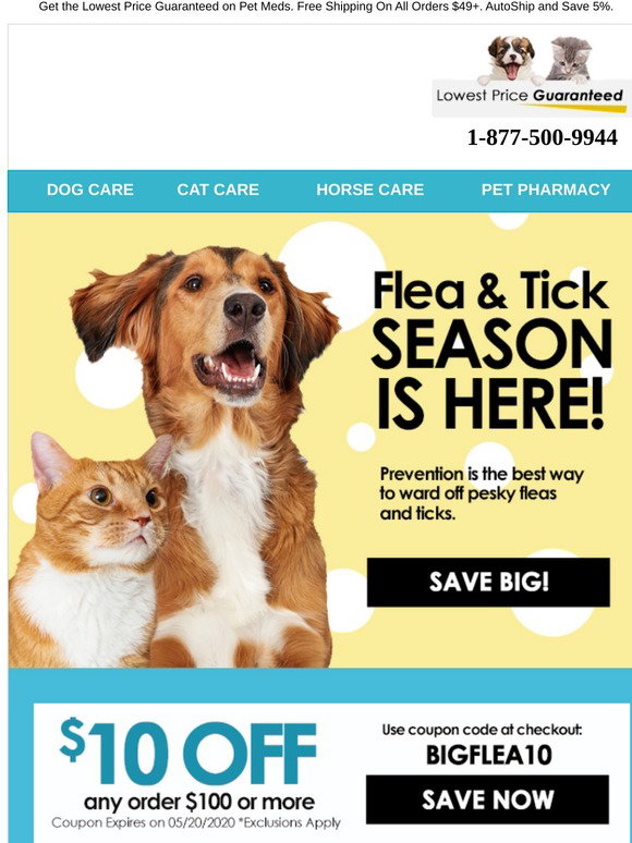 Save BIG For Flea and Tick Season Milled