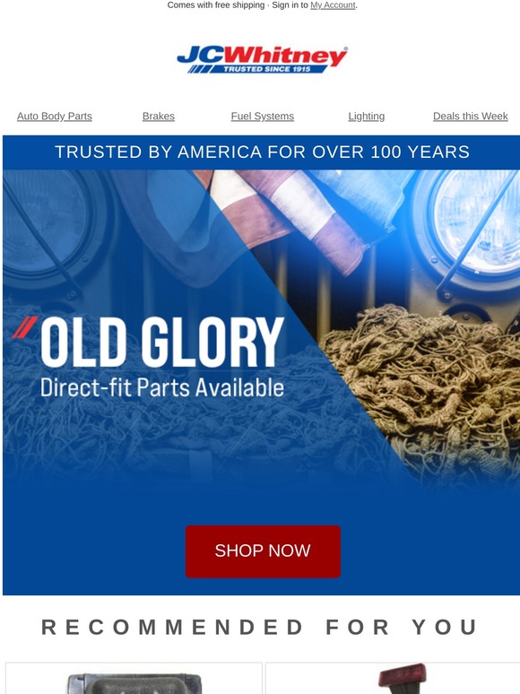 JC Whitney We've got replacement parts and accessories even for older