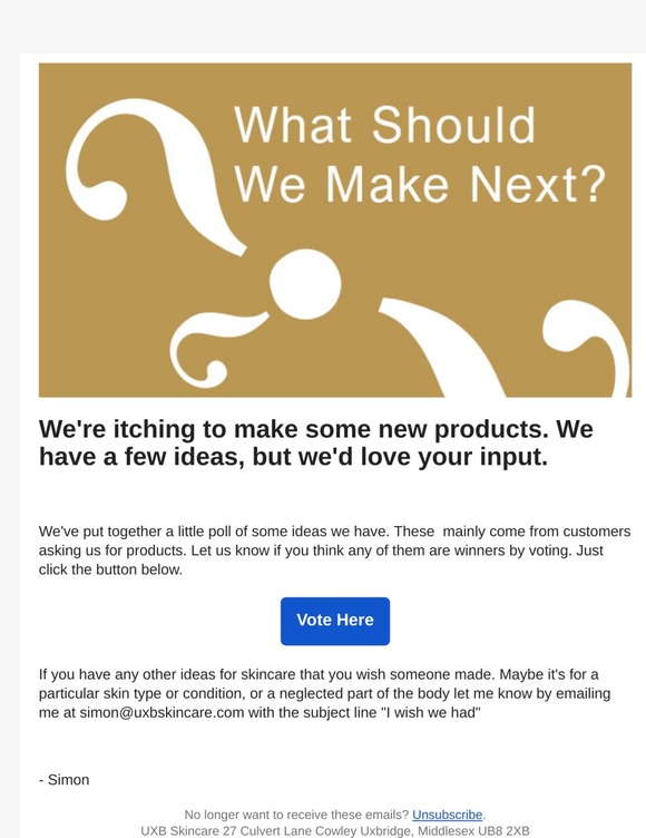 What should we make next?