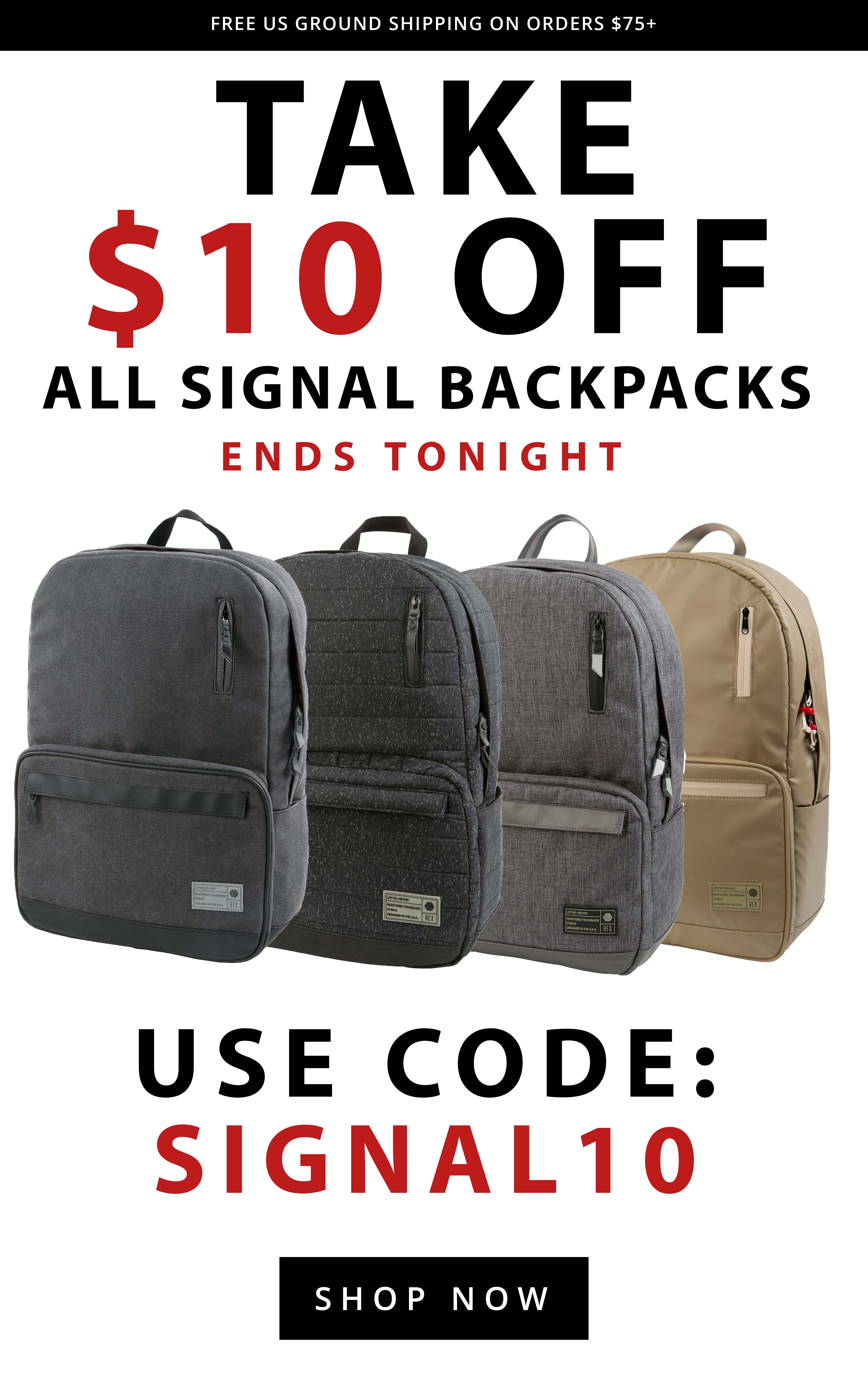 hex signal backpack