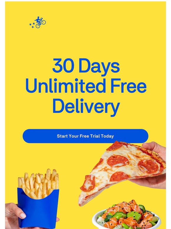 Postmates 30 Days of Unlimited Free Deliveries Milled