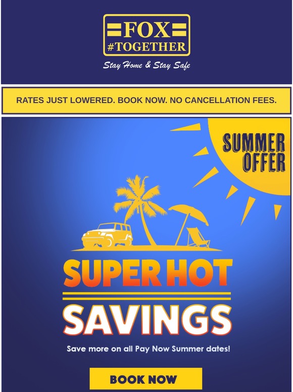 Fox Rent A Car 🎉Good news!! Summer starts soon so Fox has a special