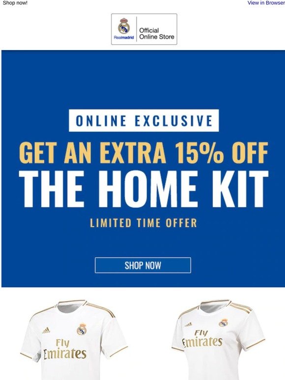 Still Time For 15% Off Home Kits!