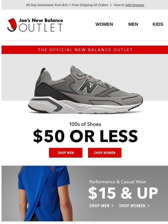 Joes new balance outlet