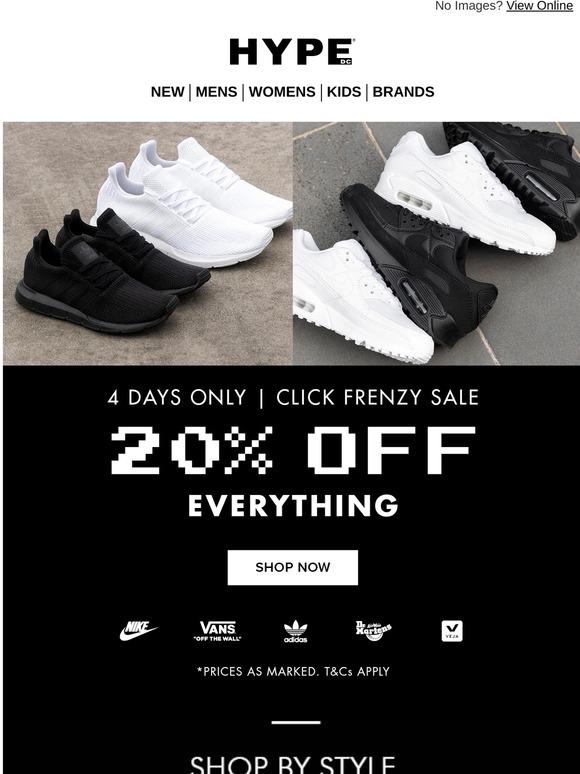 nike click frenzy sale