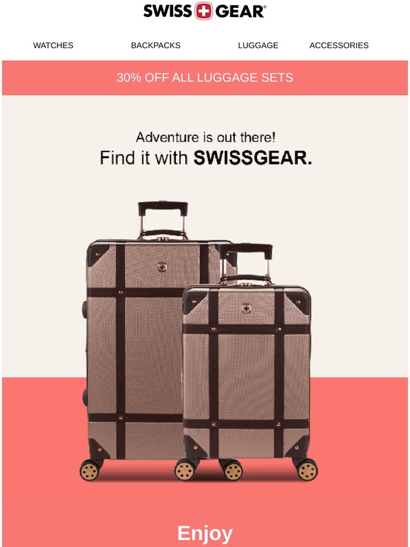 Swissgear 7272 Energie Expandable 3pc Hardside Spinner Luggage Set