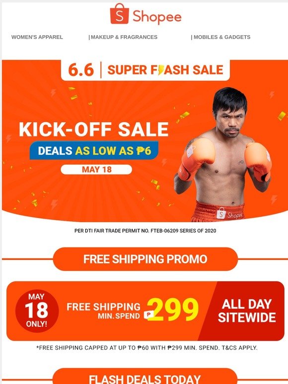 Shopee (PH): PAYDAY SALE: Deals at up to 90% OFF 😍🔥