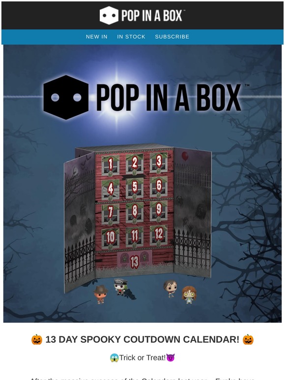funko 13 day spooky countdown