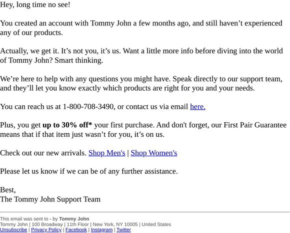 Tommy John Here S Up To 30 Off Your First Order Milled