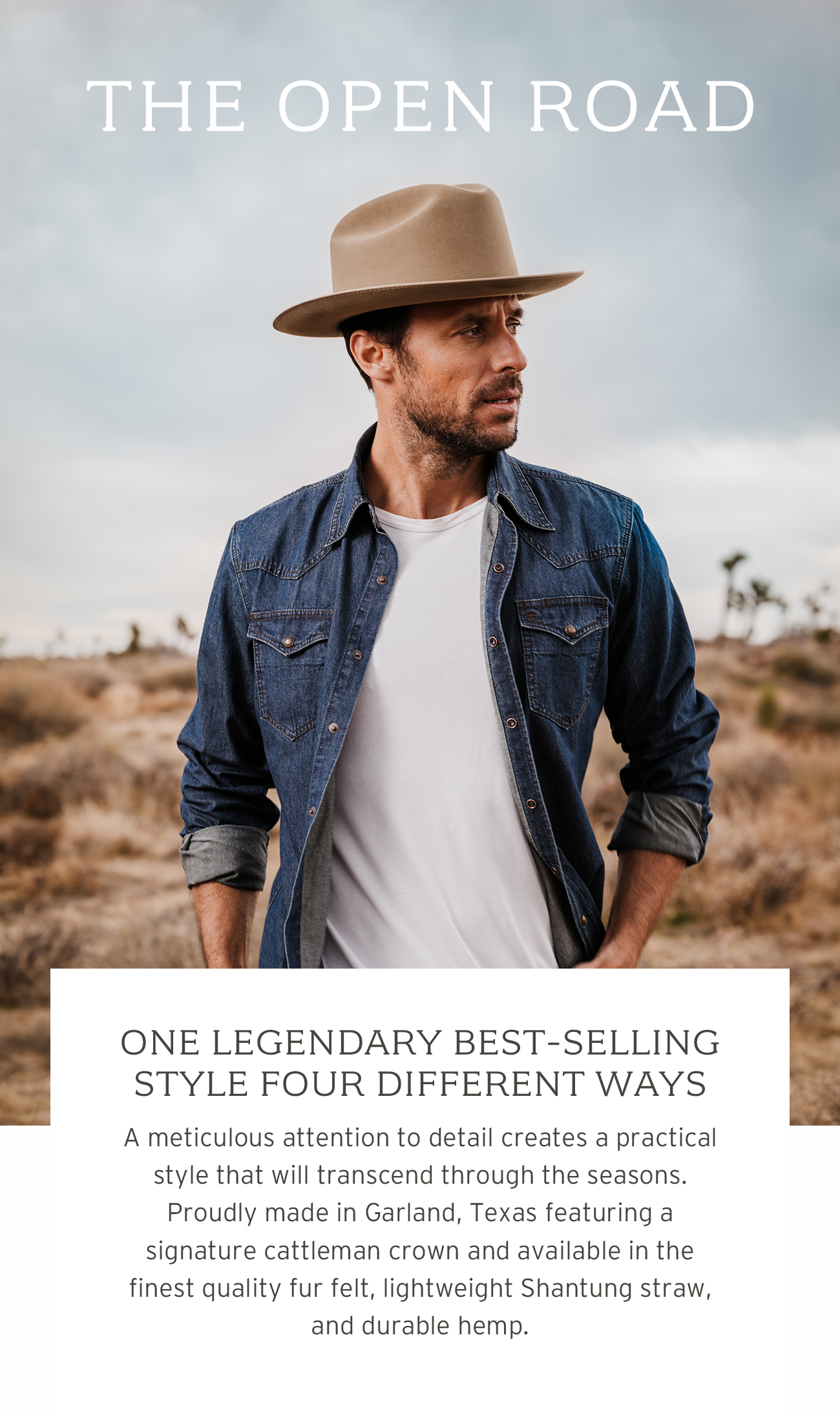 stetson open road hemp