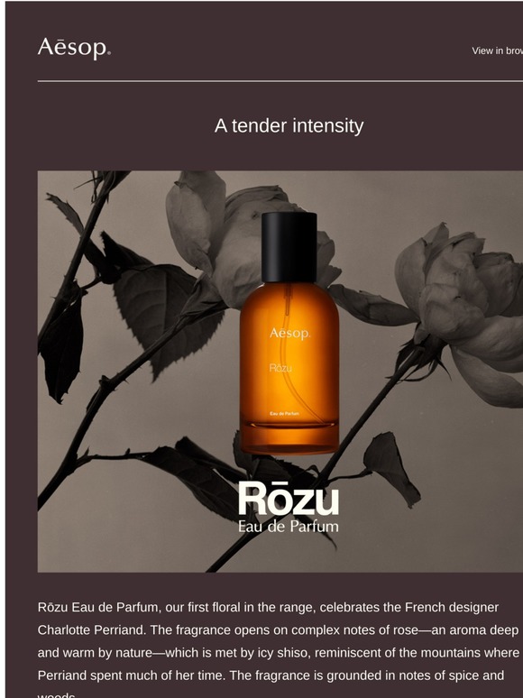 Aesop: Rōzu Eau de Parfum | Milled